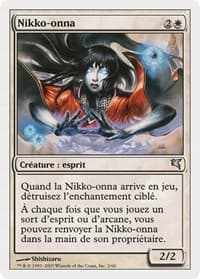 Nikko-Onna (French) - "Nikko-onna" - Magic Encyclopedia 2005 (Salvat/Hachette) - Magic: The Gathering card
