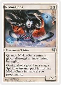 Nikko-Onna (Italian) - "Nikko-Onna" - Magic Encyclopedia 2005 (Salvat/Hachette) - Magic: The Gathering card