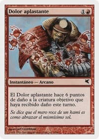 Crushing Pain (Spanish) - "Dolor aplastante" - Magic Encyclopedia 2005 (Salvat/Hachette) - Magic: The Gathering card