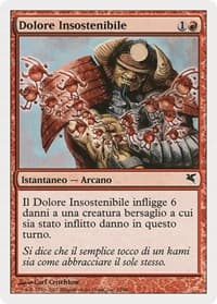 Crushing Pain (Italian) - "Dolore Insostenibile" - Magic Encyclopedia 2005 (Salvat/Hachette) - Magic: The Gathering card