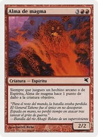 Soul of Magma (Spanish) - "Alma de magma" (C18) - Magic Encyclopedia 2005 (Salvat/Hachette) - Magic: The Gathering card