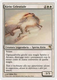 Celestial Kirin (Italian) - "Kirin Celestiale" - Magic Encyclopedia 2005 (Salvat/Hachette) - Magic: The Gathering card