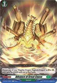 Advance of Great Cause - D-BT04: Awakening of Chakrabarthi - Cardfight Vanguard card