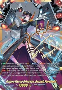 Aurora Fierce Princess, Seraph Purelight (SSR) - D-BT04: Awakening of Chakrabarthi - Cardfight Vanguard card