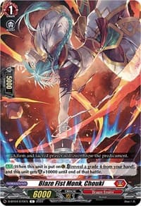 Blaze Fist Monk, Chouki - D-BT04: Awakening of Chakrabarthi - Cardfight Vanguard card