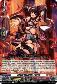 Blaze Maiden, Tonya - D-BT04: Awakening of Chakrabarthi - Cardfight Vanguard card