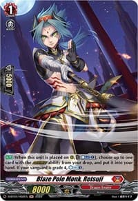 Blaze Pole Monk, Retsuji (Holo) - D-BT04: Awakening of Chakrabarthi - Cardfight Vanguard card