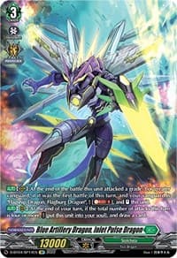 Blue Artillery Dragon, Inlet Pulse Dragon (SP) - D-BT04: Awakening of Chakrabarthi - Cardfight Vanguard card