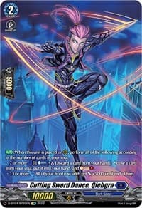 Cutting Sword Dance, Qiehgra (SP) - D-BT04: Awakening of Chakrabarthi - Cardfight Vanguard card