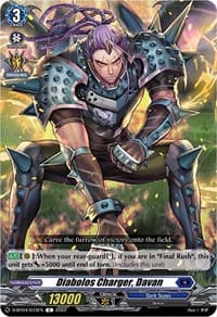 Diabolos Charger, Davan - D-BT04: Awakening of Chakrabarthi - Cardfight Vanguard card