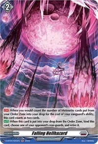 Falling Hellhazard (Holo) - D-BT04: Awakening of Chakrabarthi - Cardfight Vanguard card