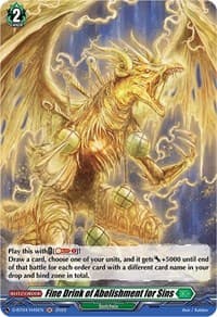 Fine Drink of Abolishment for Sins (Holo) - D-BT04: Awakening of Chakrabarthi - Cardfight Vanguard card