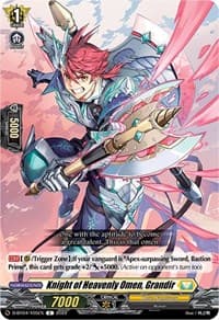 Knight of Heavenly Omen, Grandir - D-BT04: Awakening of Chakrabarthi - Cardfight Vanguard card