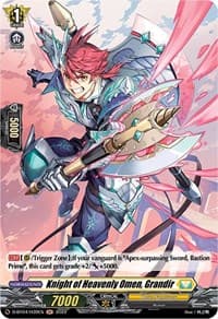 Knight of Heavenly Omen, Grandir (Holo) - D-BT04: Awakening of Chakrabarthi - Cardfight Vanguard card