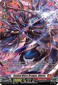 Sealed Blaze Dragon, Adarla (SP) - D-BT04: Awakening of Chakrabarthi - Cardfight Vanguard card