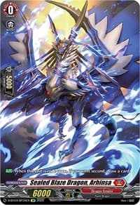 Sealed Blaze Dragon, Arhinsa (SP) - D-BT04: Awakening of Chakrabarthi - Cardfight Vanguard card