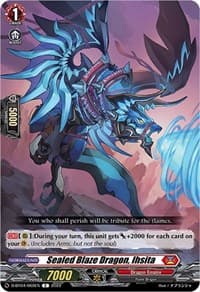 Sealed Blaze Dragon, Ihsita - D-BT04: Awakening of Chakrabarthi - Cardfight Vanguard card