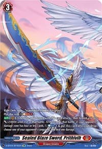 Sealed Blaze Sword, Prithivih (SP) - D-BT04: Awakening of Chakrabarthi - Cardfight Vanguard card