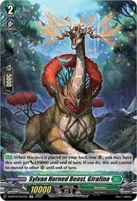 Sylvan Horned Beast, Girafina (Holo) - D-BT04: Awakening of Chakrabarthi - Cardfight Vanguard card