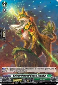 Sylvan Horned Beast, Lyouka (Holo) - D-BT04: Awakening of Chakrabarthi - Cardfight Vanguard card