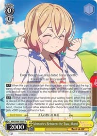 Memories Between the Two, Mami - Rent-A-Girlfriend - Weiss Schwarz card