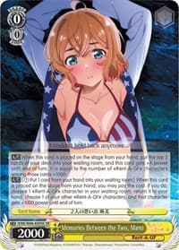 Memories Between the Two, Mami (SR) - Rent-A-Girlfriend - Weiss Schwarz card
