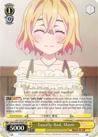 Equally Bad, Mami (SR) - Rent-A-Girlfriend - Weiss Schwarz card
