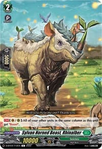Sylvan Horned Beast, Rhinalber - D-BT04: Awakening of Chakrabarthi - Cardfight Vanguard card