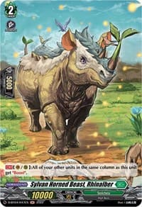 Sylvan Horned Beast, Rhinalber (Holo) - D-BT04: Awakening of Chakrabarthi - Cardfight Vanguard card