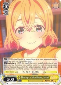 Through a Viewfinder, Mami - Rent-A-Girlfriend - Weiss Schwarz card