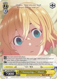 "Annoying..." Mami - Rent-A-Girlfriend - Weiss Schwarz card