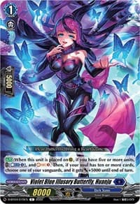 Violet Blue Illusory Butterfly, Huanju - D-BT04: Awakening of Chakrabarthi - Cardfight Vanguard card