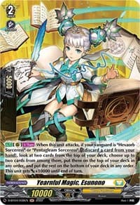 Yearnful Magic, Esunono (Holo) - D-BT04: Awakening of Chakrabarthi - Cardfight Vanguard card
