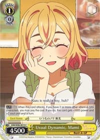 Usual Dynamic, Mami - Rent-A-Girlfriend - Weiss Schwarz card