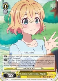 Casual Greeting, Mami - Rent-A-Girlfriend - Weiss Schwarz card