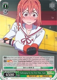 Challenging for the First Time, Sumi (SR) - Rent-A-Girlfriend - Weiss Schwarz card