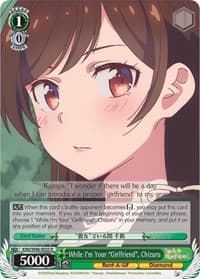 While I'm Your "Girlfriend", Chizuru - Rent-A-Girlfriend - Weiss Schwarz card