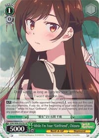 While I'm Your "Girlfriend", Chizuru (SR) - Rent-A-Girlfriend - Weiss Schwarz card