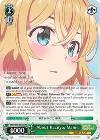 About Kazuya, Mami (SR) - Rent-A-Girlfriend - Weiss Schwarz card