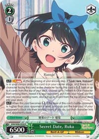 Secret Date, Ruka - Rent-A-Girlfriend - Weiss Schwarz card