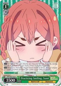 Practicing Smiling, Sumi - Rent-A-Girlfriend - Weiss Schwarz card