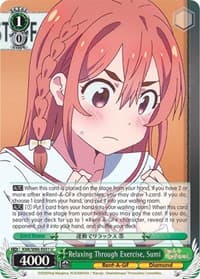 Relaxing Through Exercise, Sumi - Rent-A-Girlfriend - Weiss Schwarz card