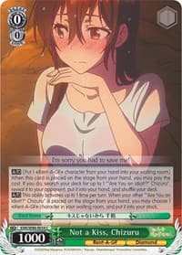 Not a Kiss, Chizuru - Rent-A-Girlfriend - Weiss Schwarz card