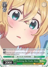 Realizing the Truth, Mami - Rent-A-Girlfriend - Weiss Schwarz card