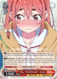 Shy "Girlfriend", Sumi - Rent-A-Girlfriend - Weiss Schwarz card