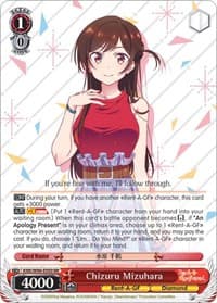 Chizuru Mizuhara - Rent-A-Girlfriend - Weiss Schwarz card