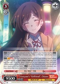 Everyone's "Girlfriend", Chizuru - Rent-A-Girlfriend - Weiss Schwarz card
