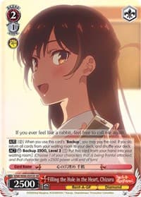 Filling the Hole in the Heart, Chizuru (SR) - Rent-A-Girlfriend - Weiss Schwarz card