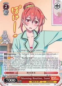 Morning Routine, Sumi - Rent-A-Girlfriend - Weiss Schwarz card