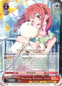 Morning Routine, Sumi (SR) - Rent-A-Girlfriend - Weiss Schwarz card